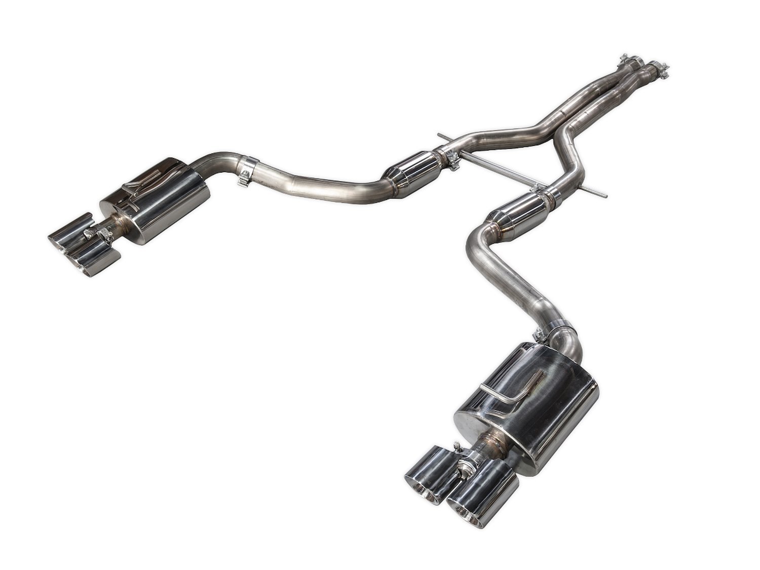 Touring Edition Exhaust for Porsche 970 Panamera S/4S - Chrome Silver Tips