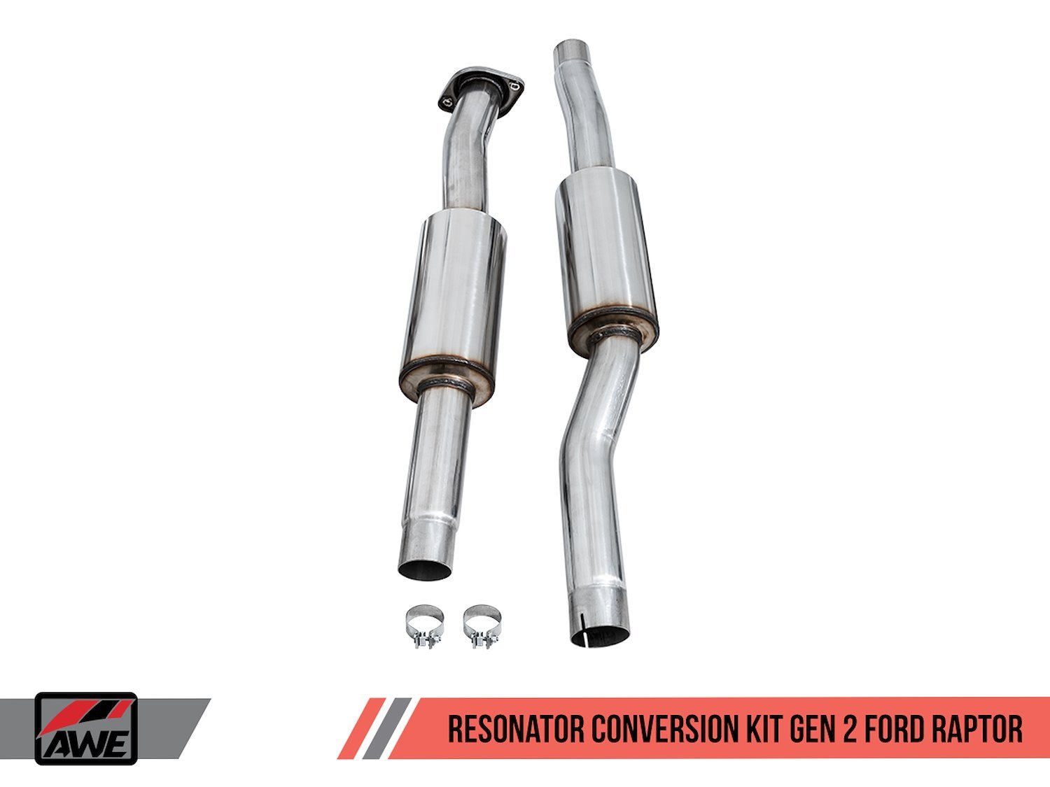 Resonated Front Pipe Conversion Kit for Ford Raptor (2FG to 1FG)