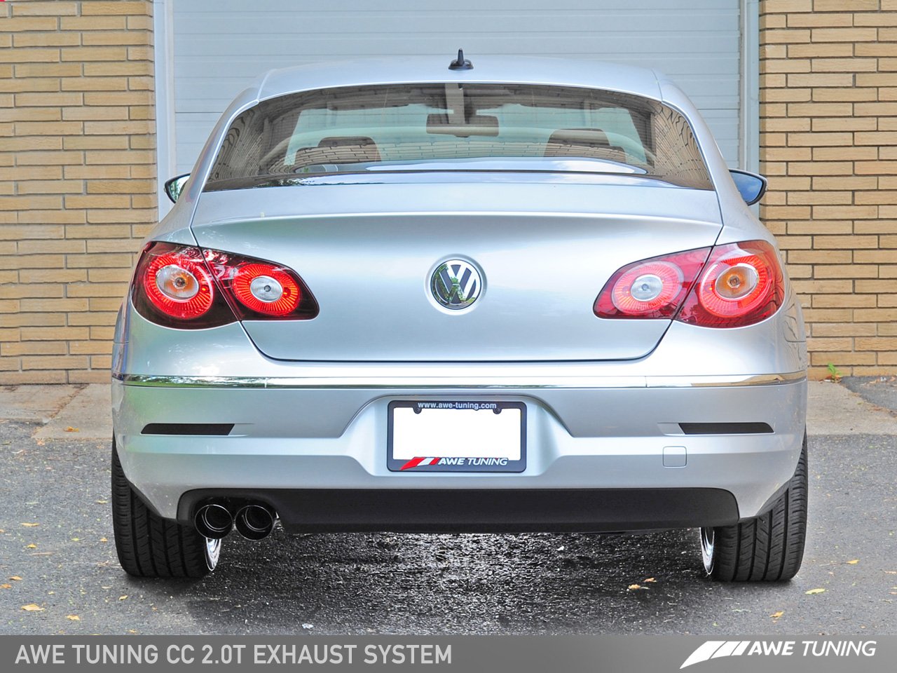 Touring Edition Performance Exhaust for VW CC 2.0T - Chrome Silver Tips