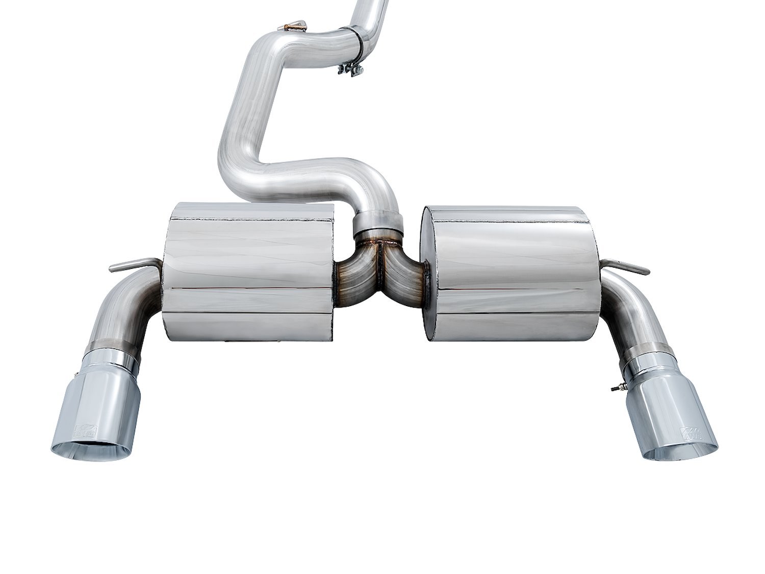 AWE Touring Edition Cat-back Exhaust for Ford Focus RS- Non-Resonated - Chrome Silver Tips