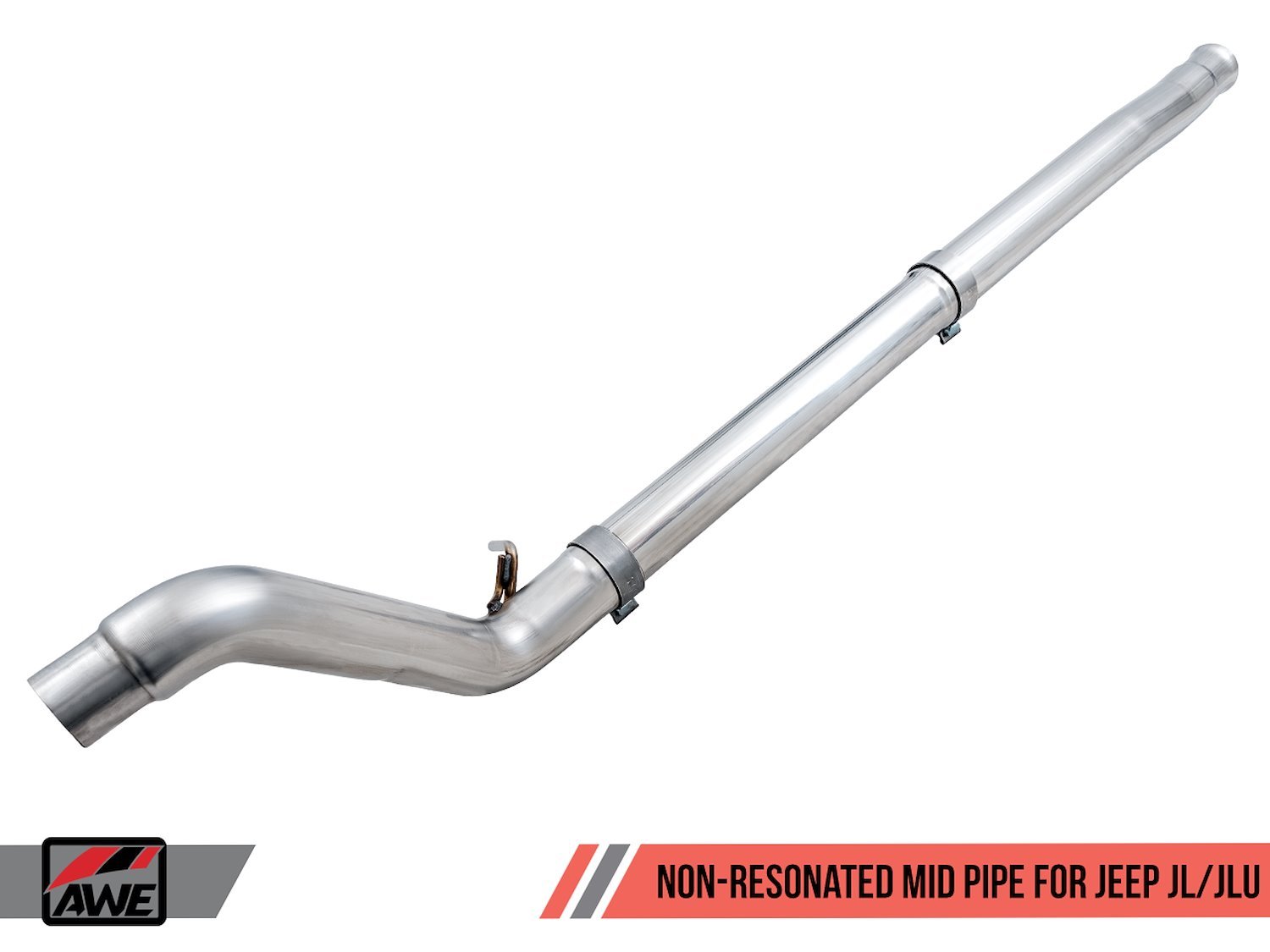 AWE Non-Resonated Mid Pipe for Jeep JL/JLU 3.6L