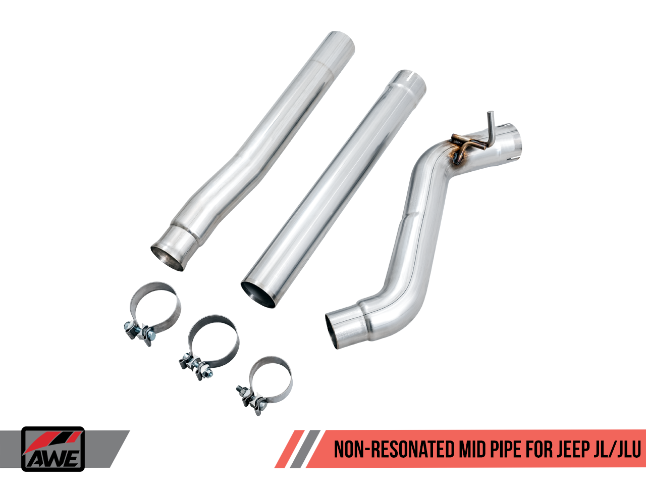 AWE Non-Resonated Mid Pipe for Jeep JL/JLU 2.0T