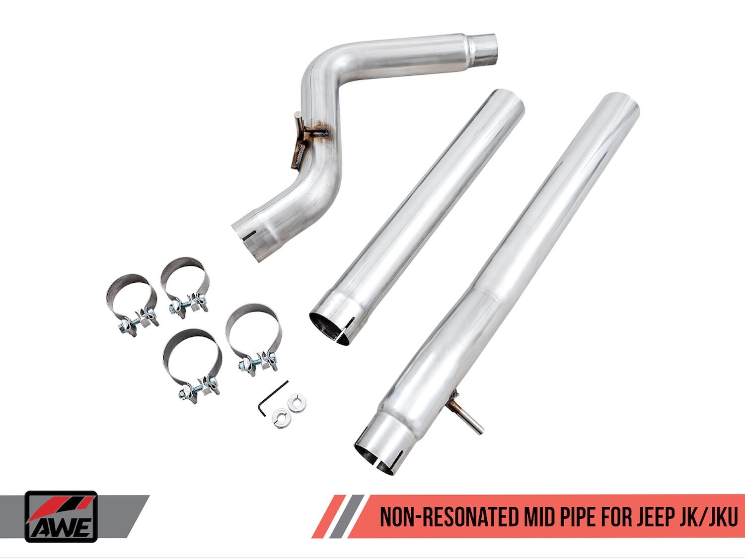 AWE Non-Resonated Mid Pipe for Jeep JK/JKU 3.6L