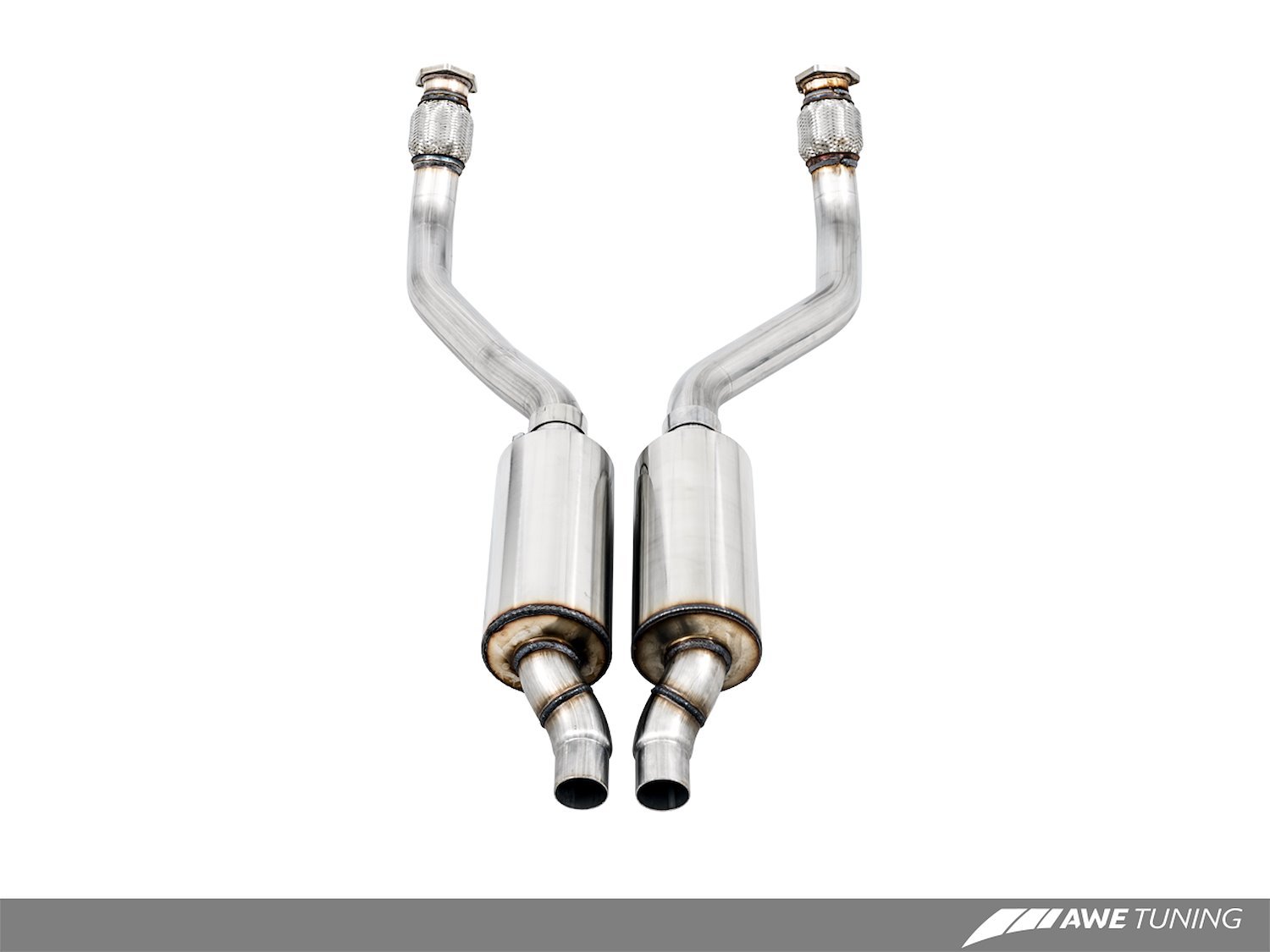 AWE Resonated Downpipes for Audi 3.0T