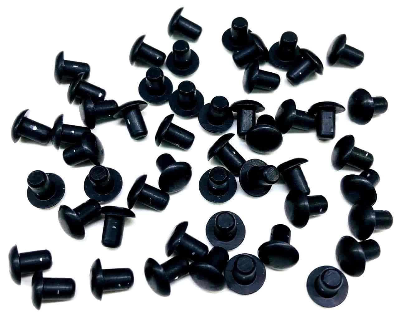 Aluminum Solid Smash Rivets 1/8 in. Diameter, 3/16 in. Length - Black