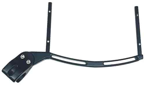 "Lite" Clamp-On Dial Board Bracket Fits 1.250 in. Roll Bars Black