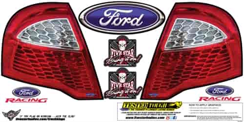 Tail ID Graphics Kit Ford Fusion Short Track/S2