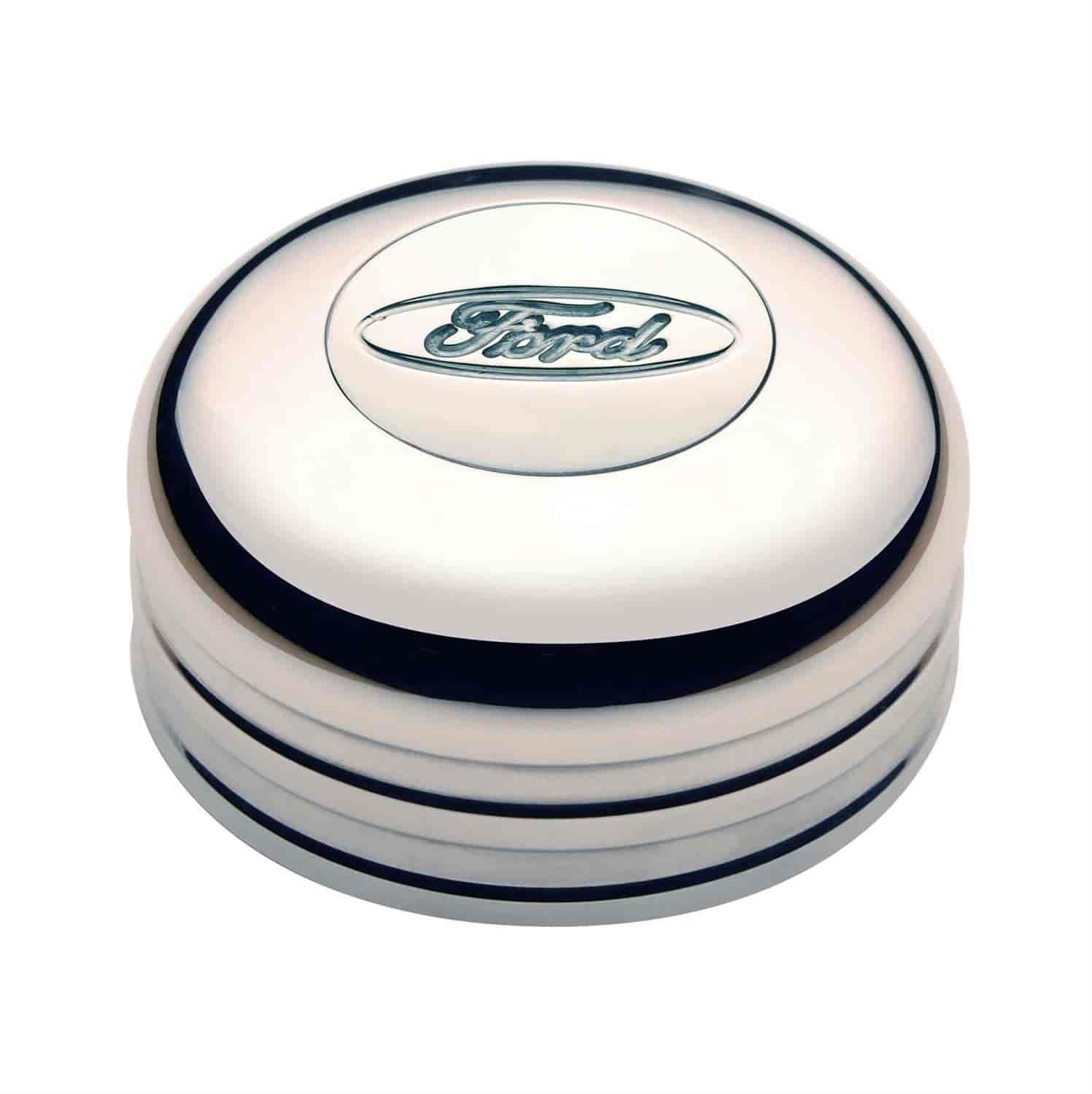 Ford Oval Lo Profile Horn Button Billet Engraved w/Spacer