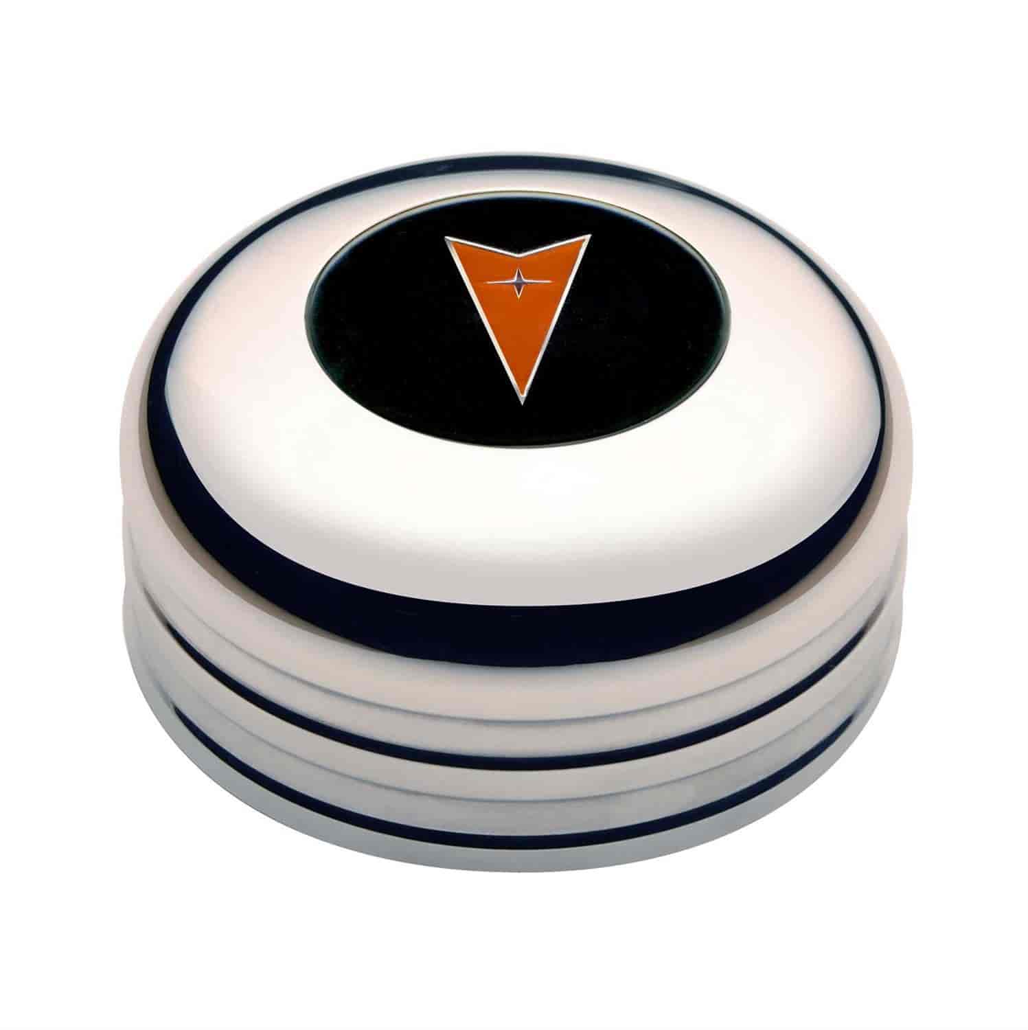 Pontiac Lo Profile Horn Button Billet w/Spacer & Color Emblem