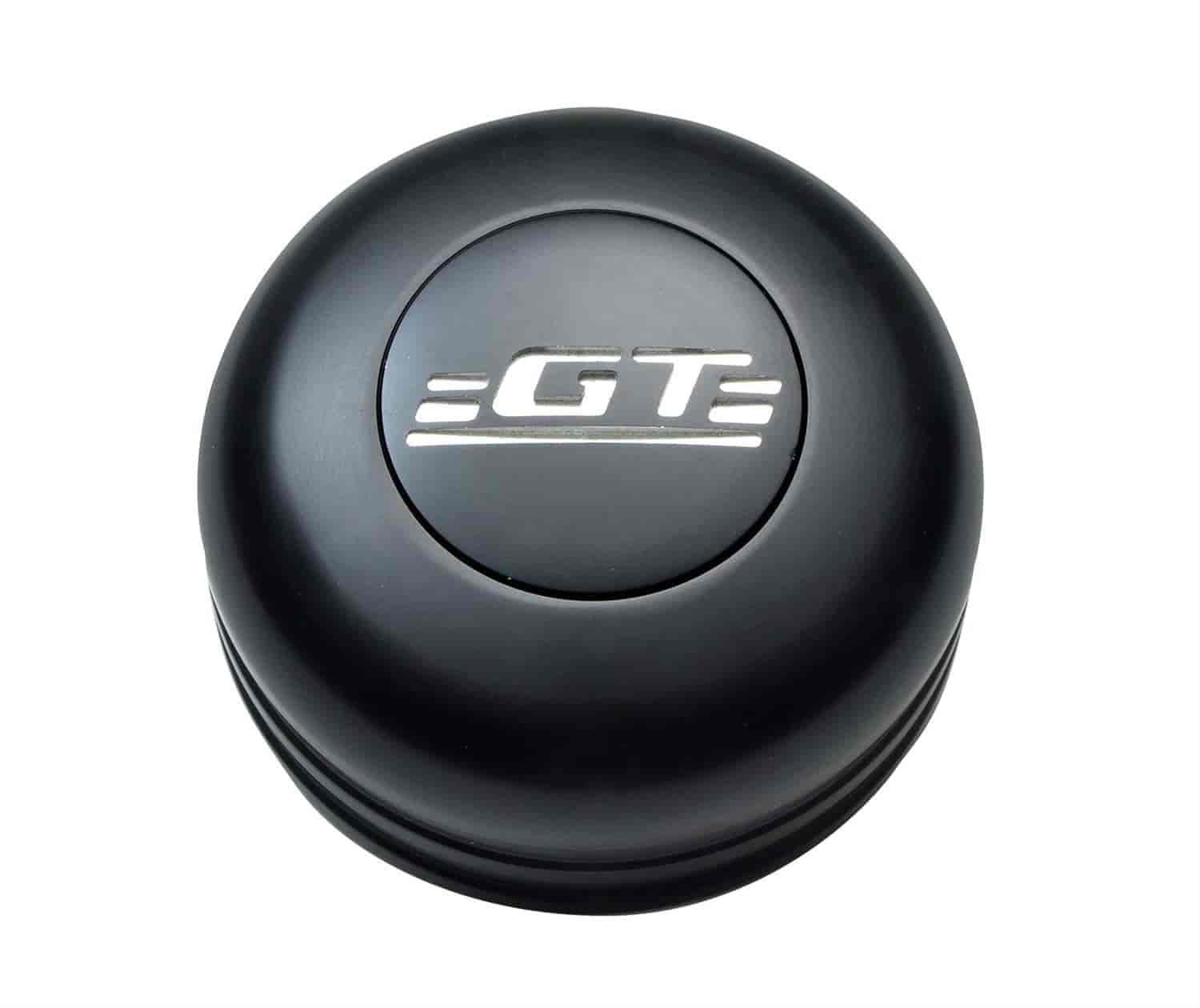 GT3 Standard GT Emblem Color Horn Button Black Anodized
