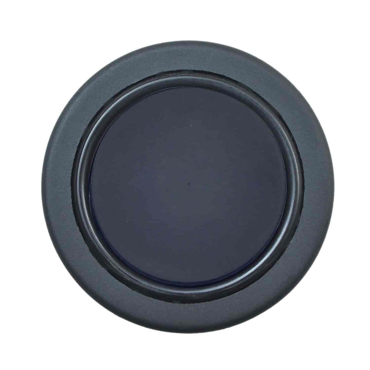 Euro Horn Button Plain - Black Anodized