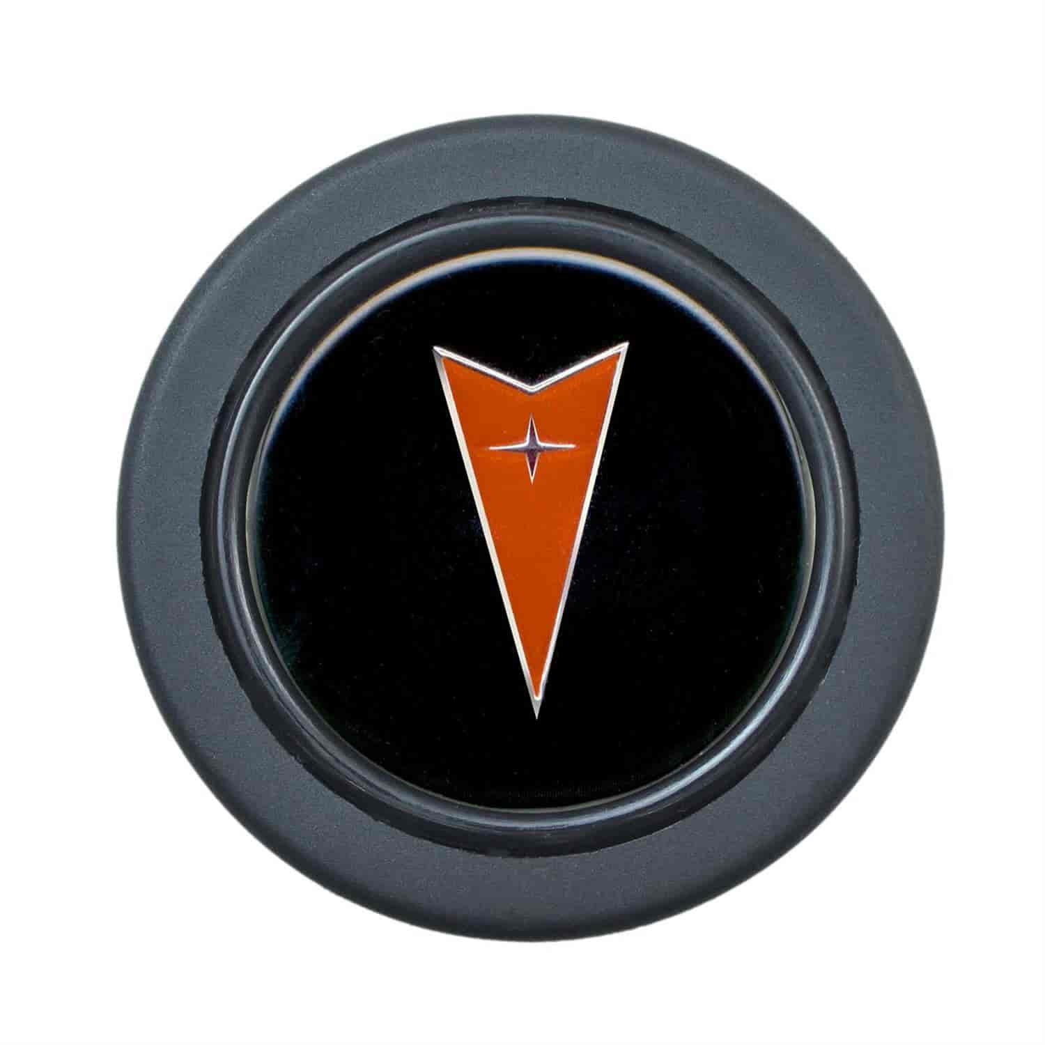 Euro Horn Button Pontiac Logo - Black Anodized