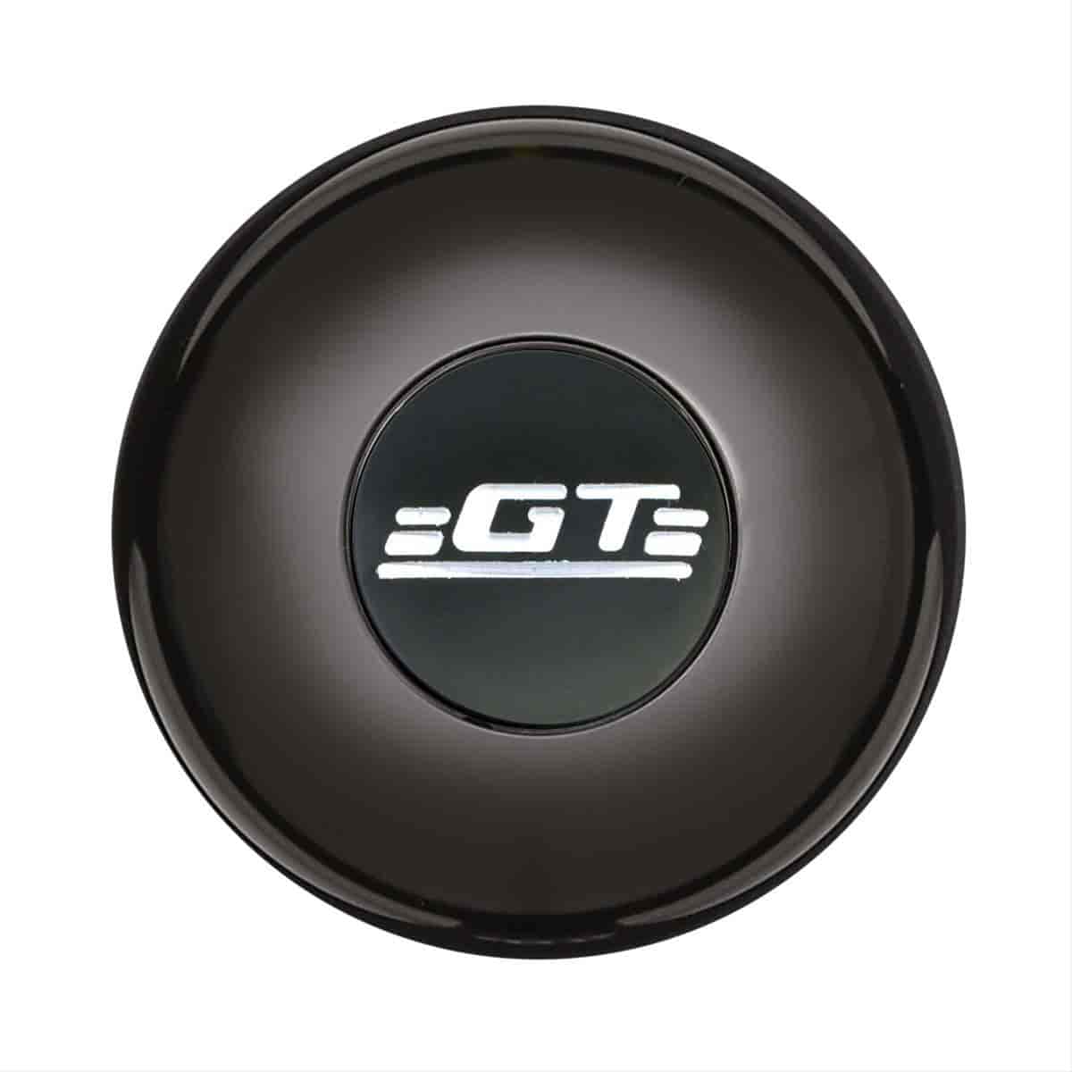 GT3 Gasser/Euro Style Horn Button GT Logo Colored Smooth Style Black Anodized