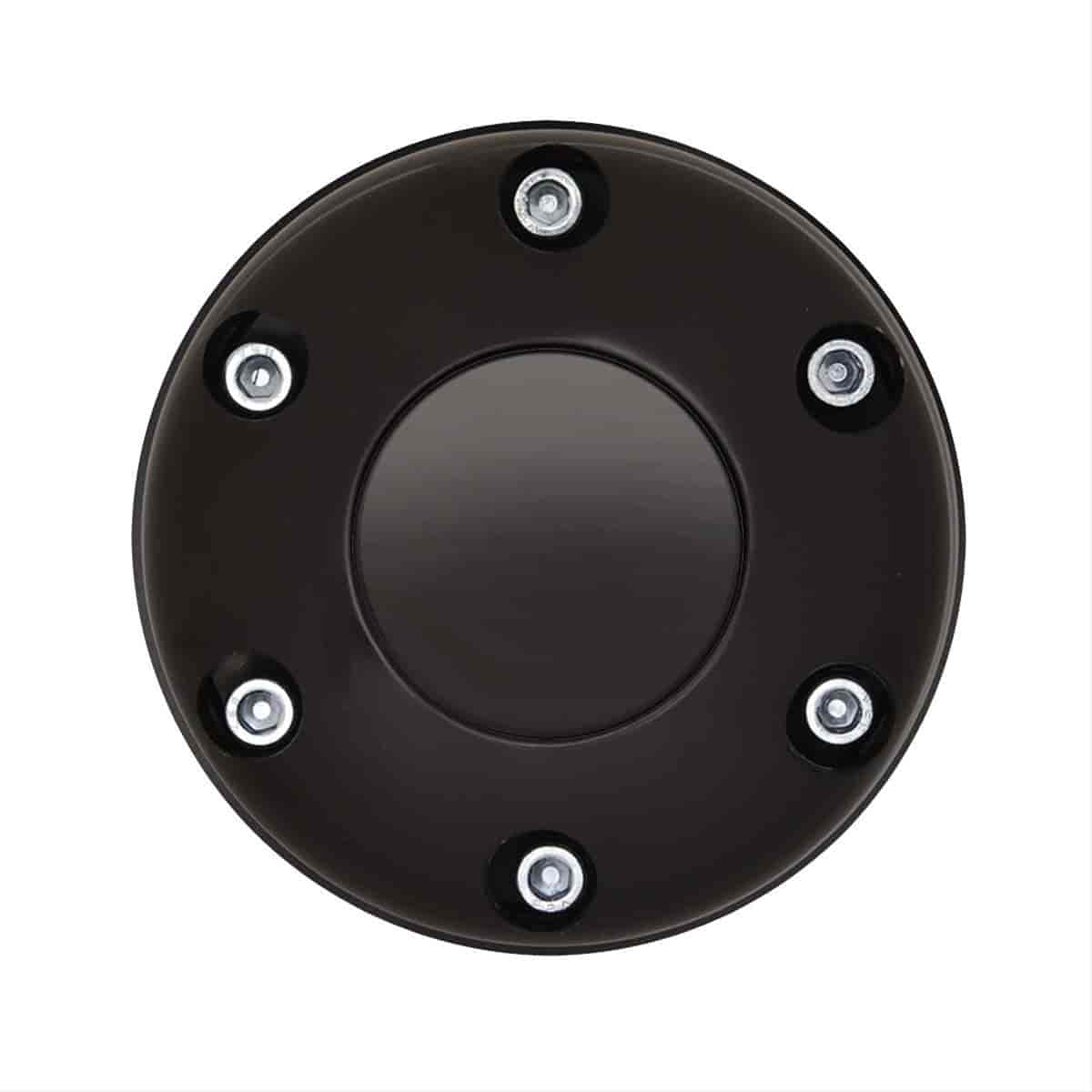 GT3 Gasser/Euro Style Horn Button No Logo 6-Hole Style Black Anodized