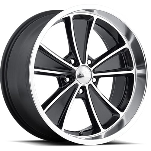 Speedster Wheel [Size: 18" x 7"] Gloss Black/Machined Face/Diamond Cut Lip