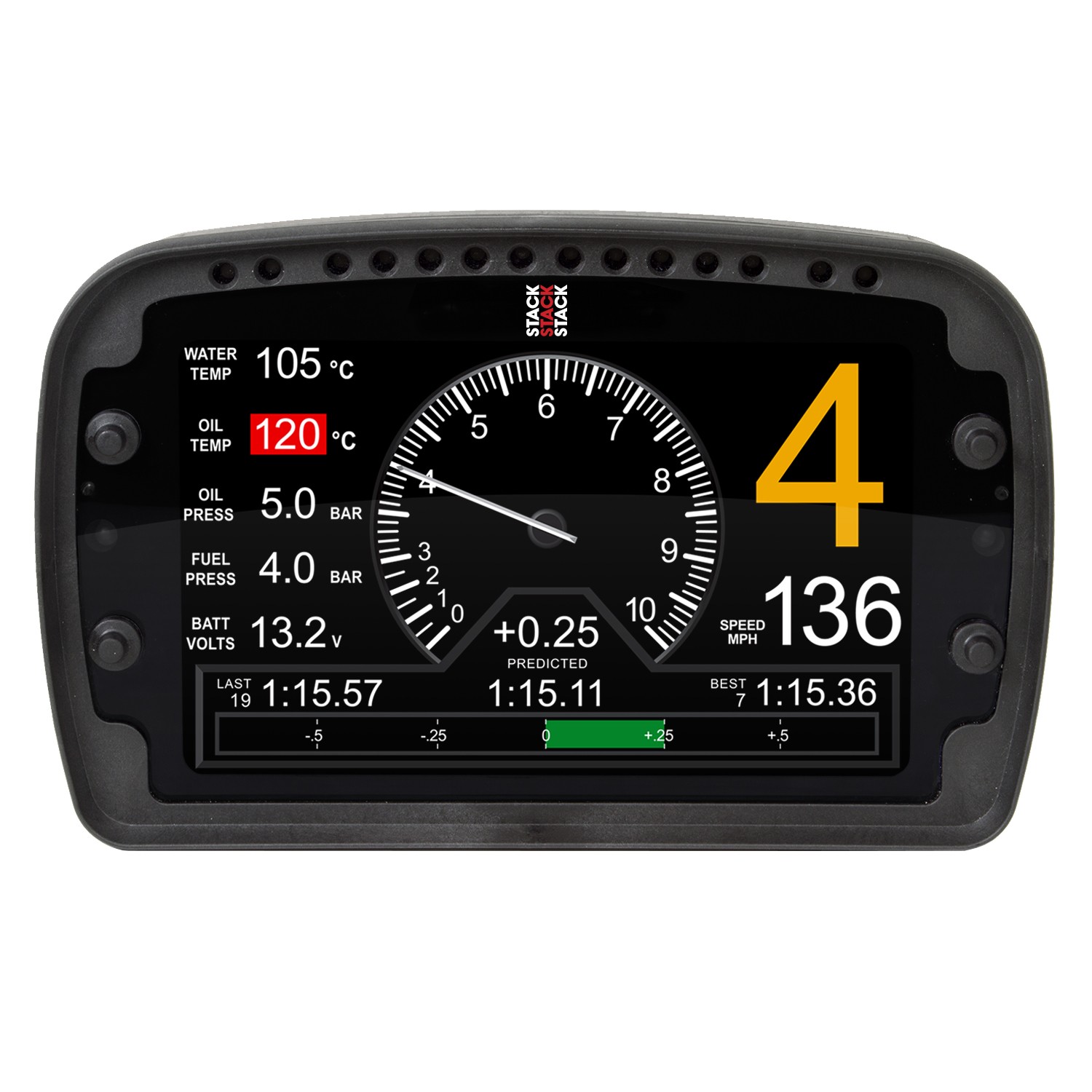 Pro LCD Motorsport Display Logger w/ Harness IP65
