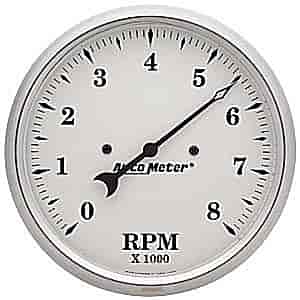Old Tyme White Tachometer 5" Electrical