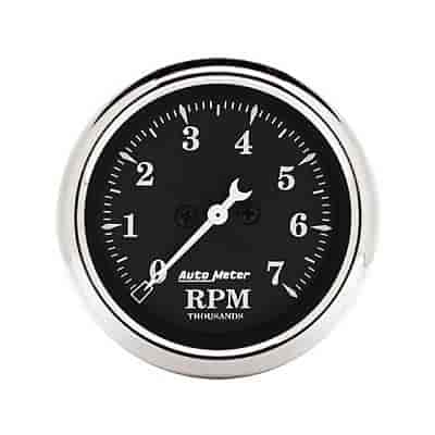 Old Tyme Black Tachometer 2-1/16" Electrical