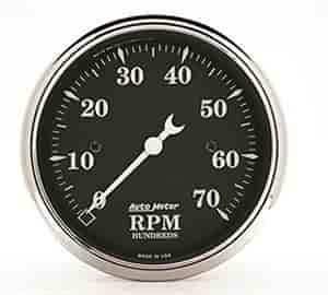 Old Tyme Black Tachometer 3-1/8" Electrical