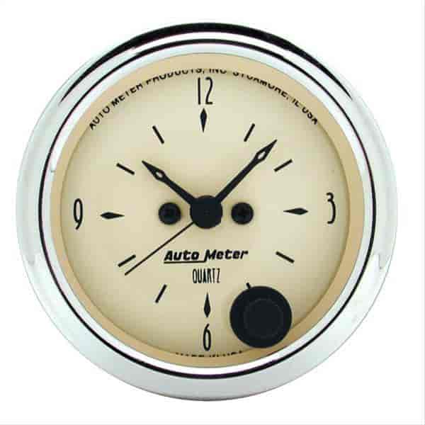 Auto Meter 1885 Antique Beige Clock 