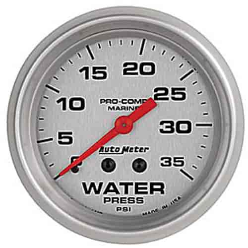 Pro-Comp Ultra Lite Marine Water Pressure Gauge Diameter: 2-5/8"