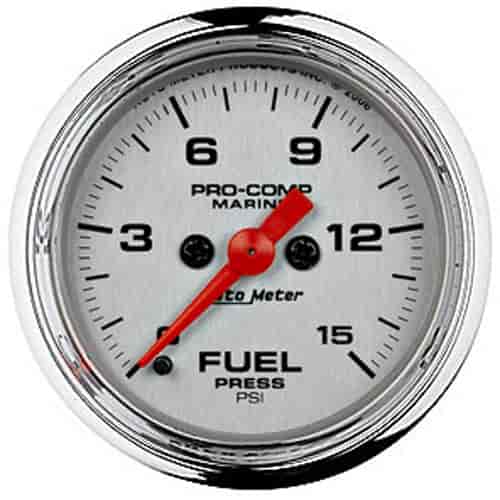 Pro-Comp Ultra Lite Marine Fuel Pressure Gauge Diameter: 2-5/8"
