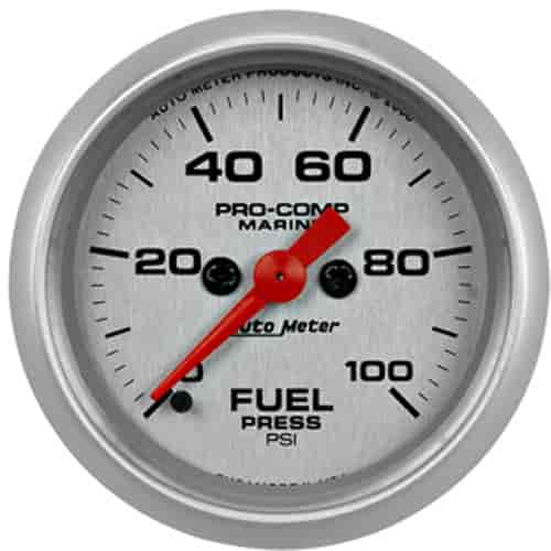 Pro-Comp Ultra Lite Marine Fuel Pressure Gauge Diameter: 2-1/16"