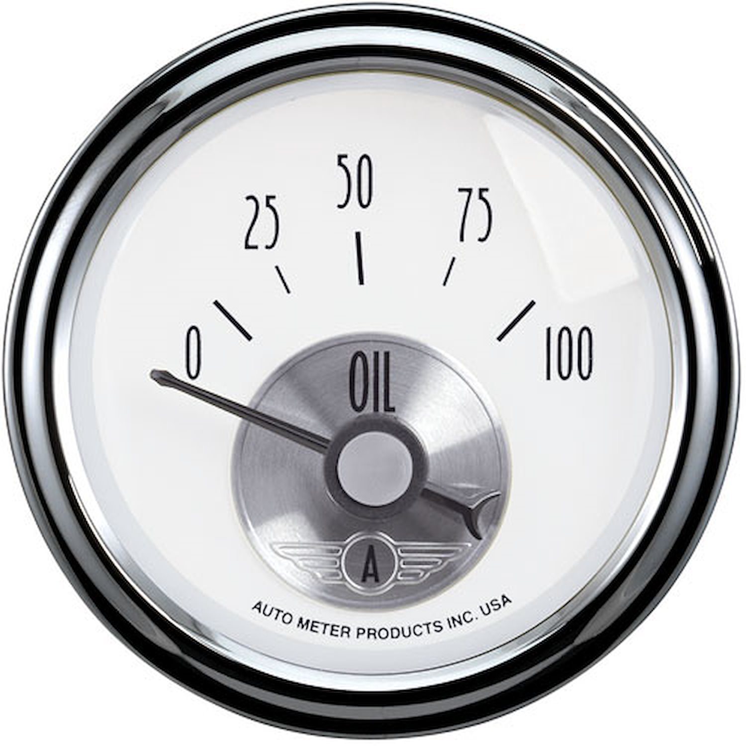 Prestige Pearl 2-1/16" Oil Pressure Gauge 0-100 psi