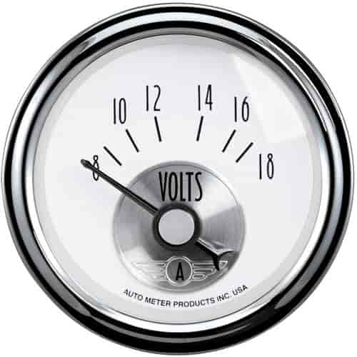 Prestige Pearl 2-1/16" Voltmeter 8-18 volts
