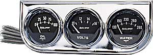 Autogage Gauge Trio Oil Pressure, 0-100 psi