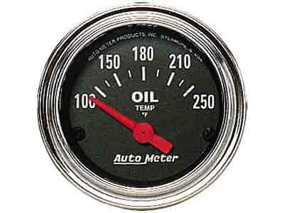 Traditional Chrome Oil Temperature Gauge 2-1/16" electrical