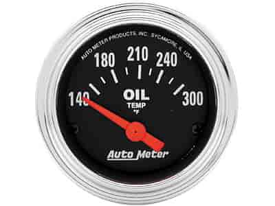 Traditional Chrome Oil Temperature Gauge 2-1/16" electrical