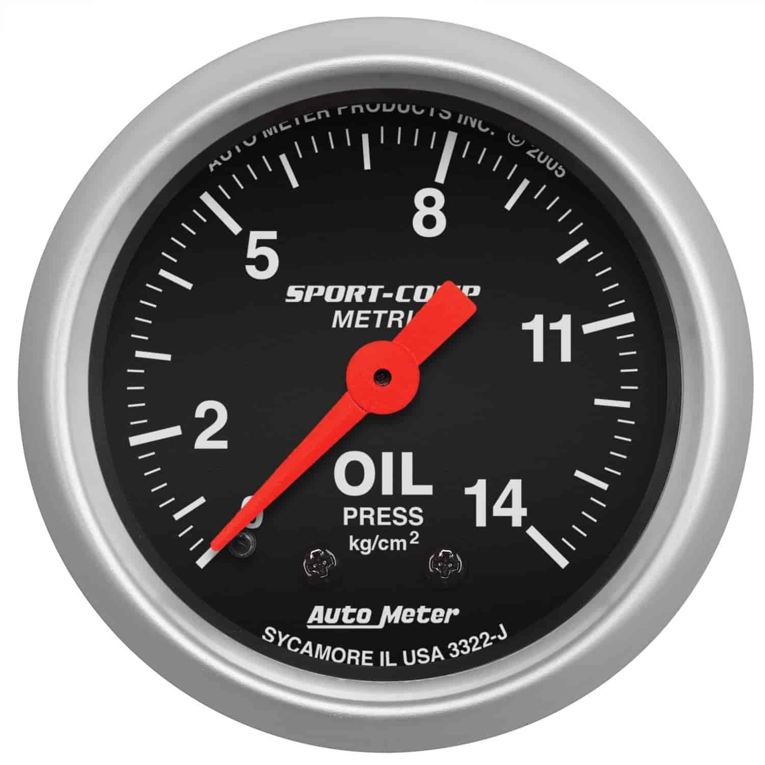 Sport-Comp Oil Pressure Gauge 2-1/16" Mechanical