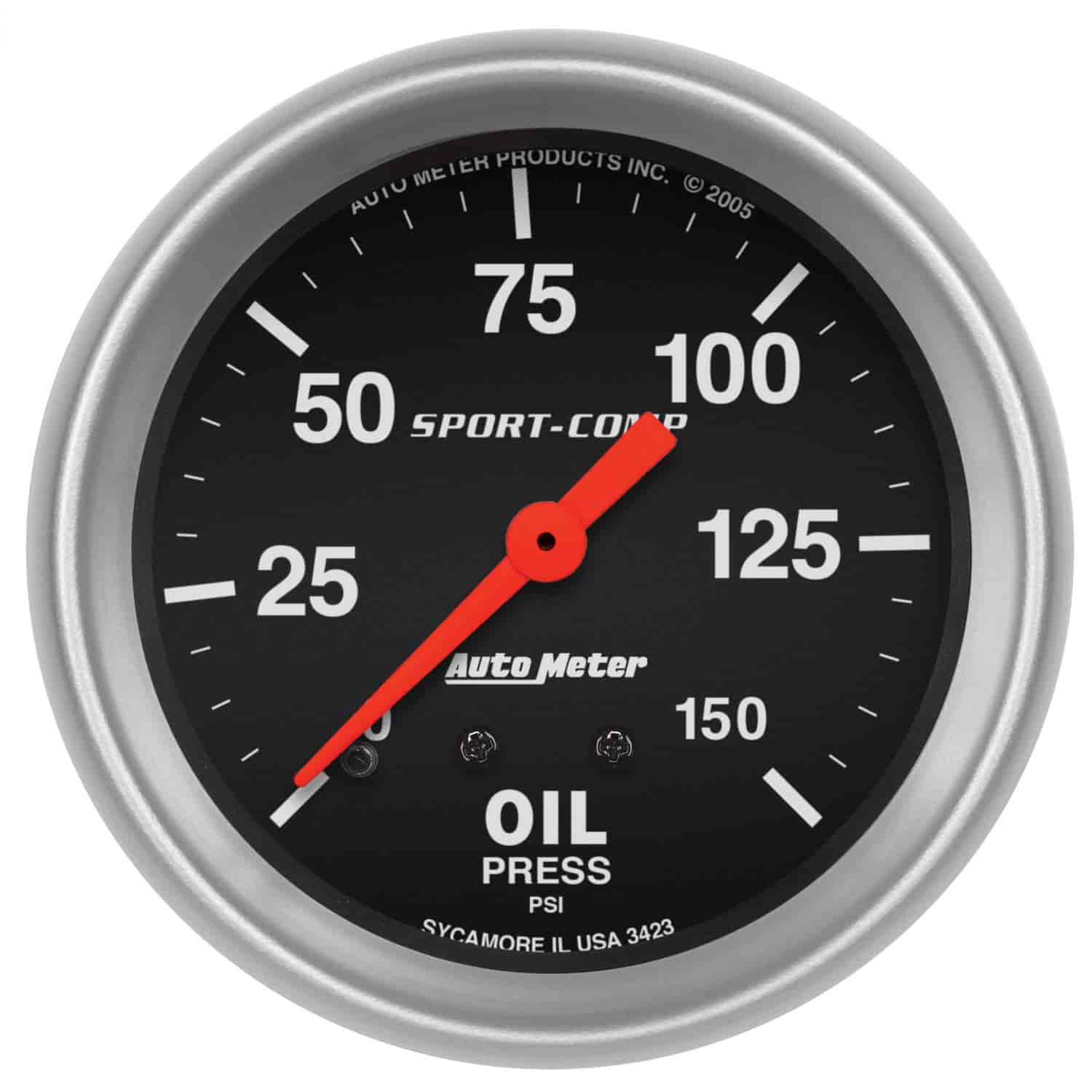 Sport-Comp Oil Pressure Gauge 2-5/8" Mechanical