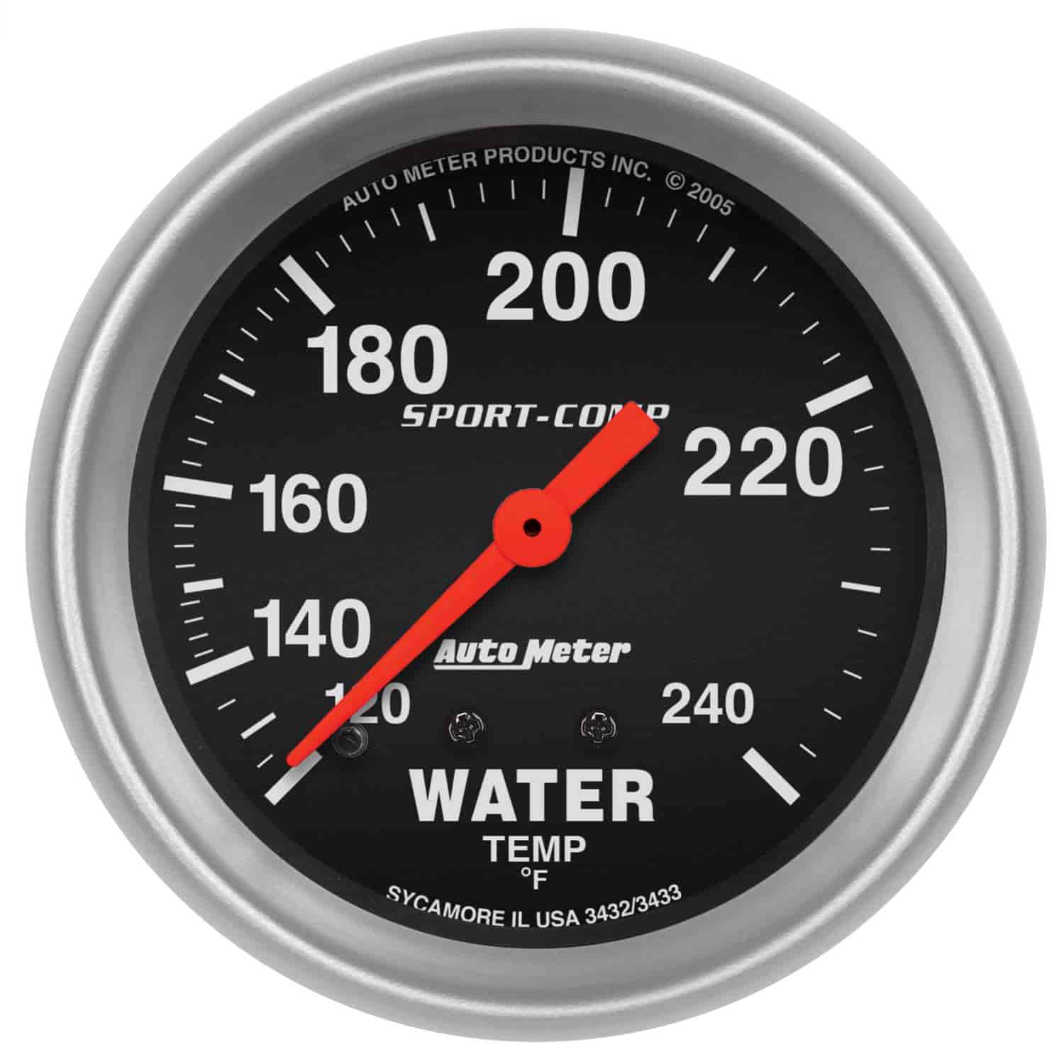 Sport-Comp Water Temperature Gauge 2-5/8" Mechanical