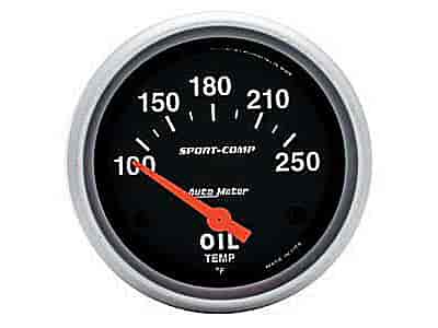 Sport-Comp Oil Temperature Gauge 2-5/8" Electrical