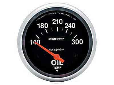 Sport-Comp Oil Temperature Gauge 2-5/8" Electrical