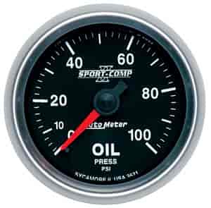 Sport-Comp II Oil Pressure Gauge 2-1/16" Mechanical