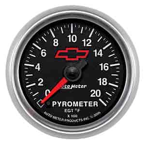 Officially Licensed Chevrolet Performance Pyrometer 2-1/16