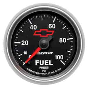 Officially Licensed Chevrolet Performance Tie Fuel Pressure Gauge