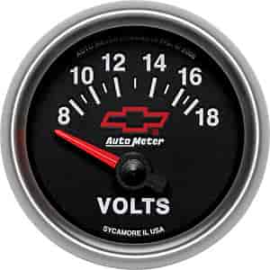 Officially Licensed Chevrolet Performance Voltmeter 2-1/16" Electrical