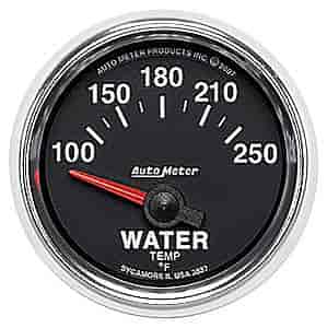 GS Series Water Temperature Gauge 2-1/16", Electrical (Short Sweep)