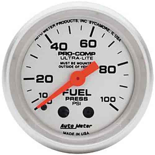 Ultra-Lite Fuel Pressure Gauge 2-1/16