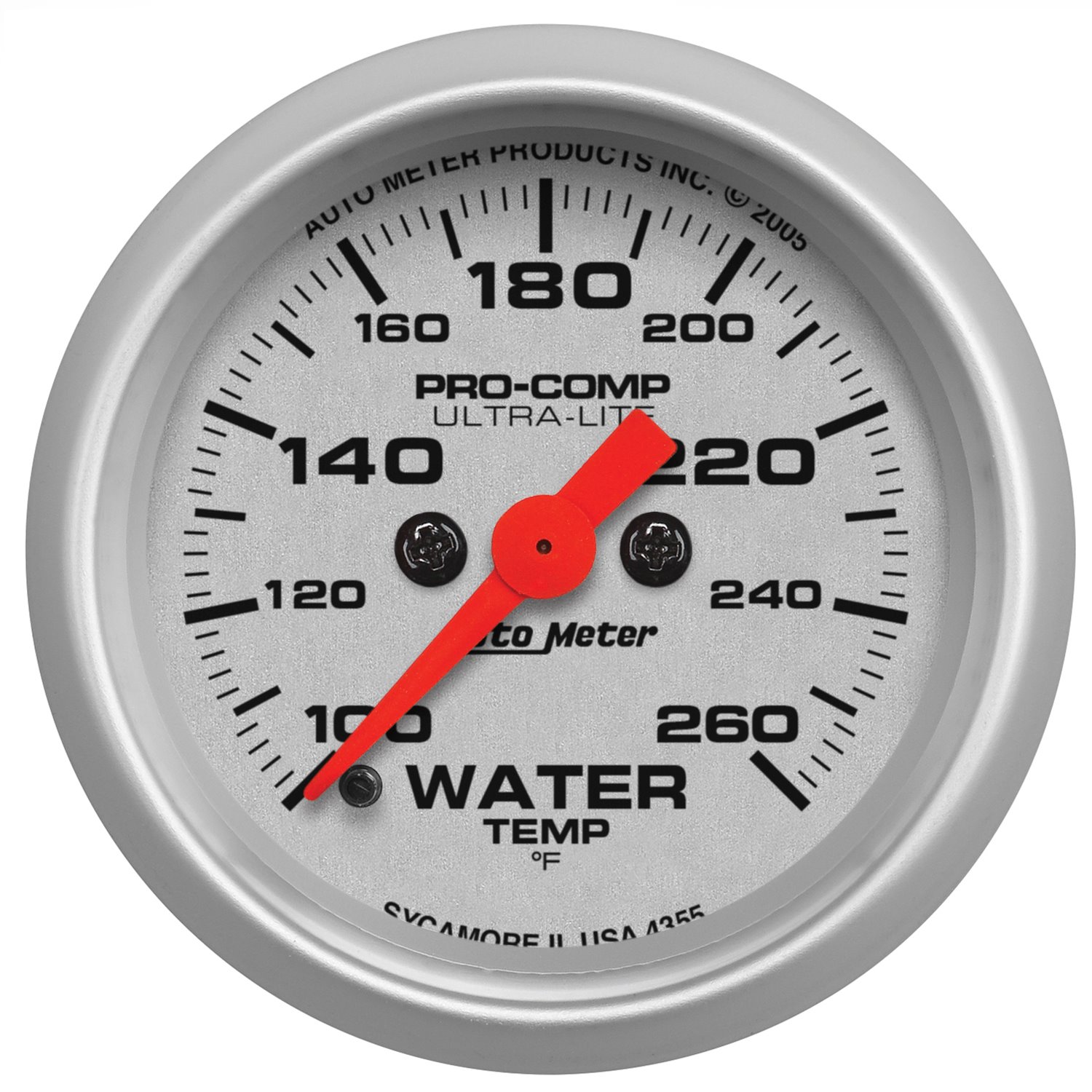 Ultra-Lite Water Temperature Gauge 2-1/16" electrical