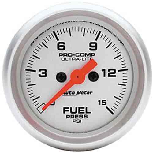 Ultra-Lite Fuel Pressure Gauge 2-1/16" electrical