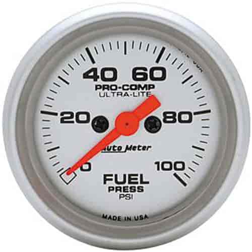 Ultra-Lite Fuel Pressure Gauge 2-1/16" electrical