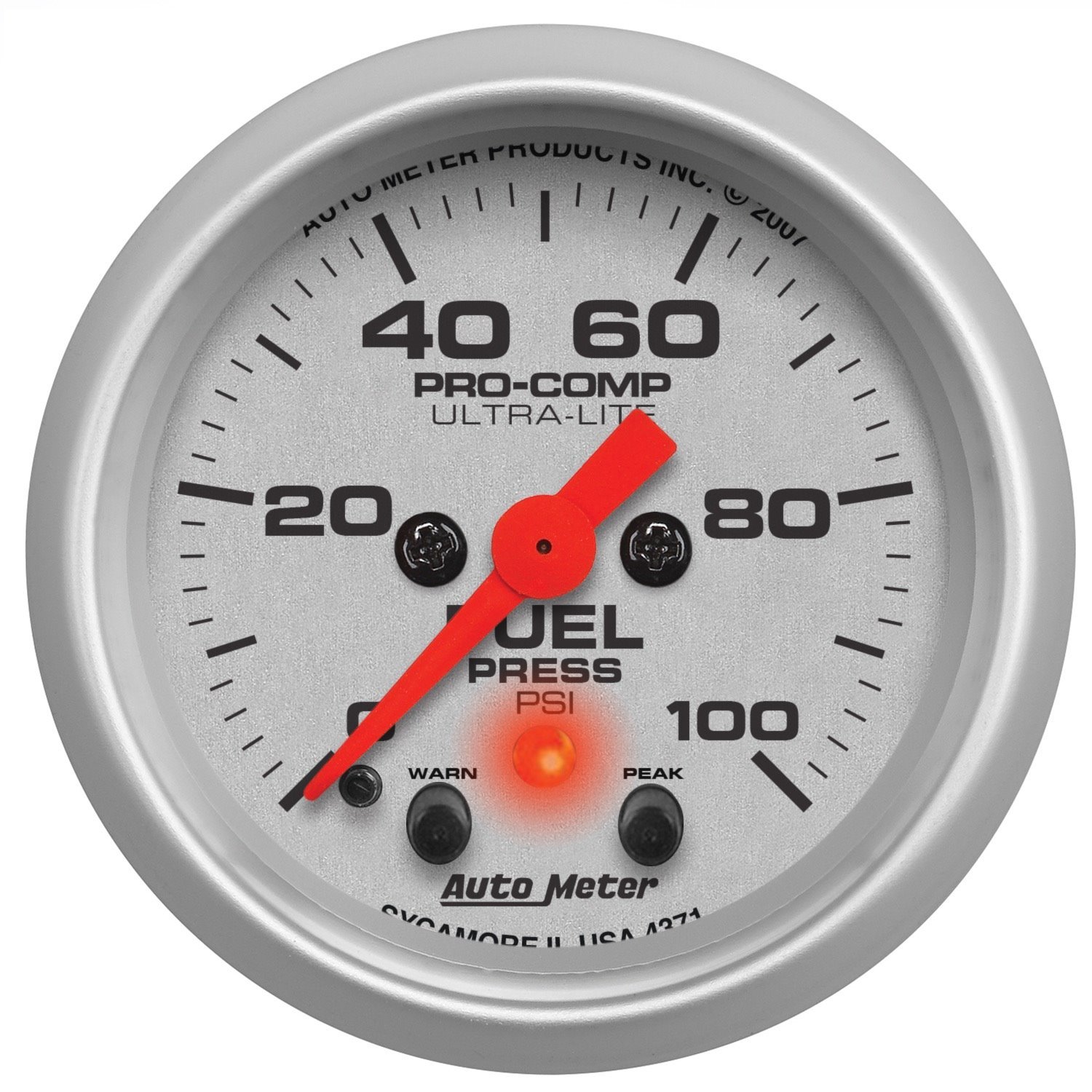 Ultra-Lite Fuel Pressure Gauge 2-1/16" Electrical