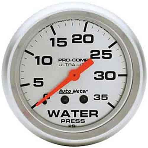 Ultra-Lite Water Pressure Gauge 2-5/8" mechanical