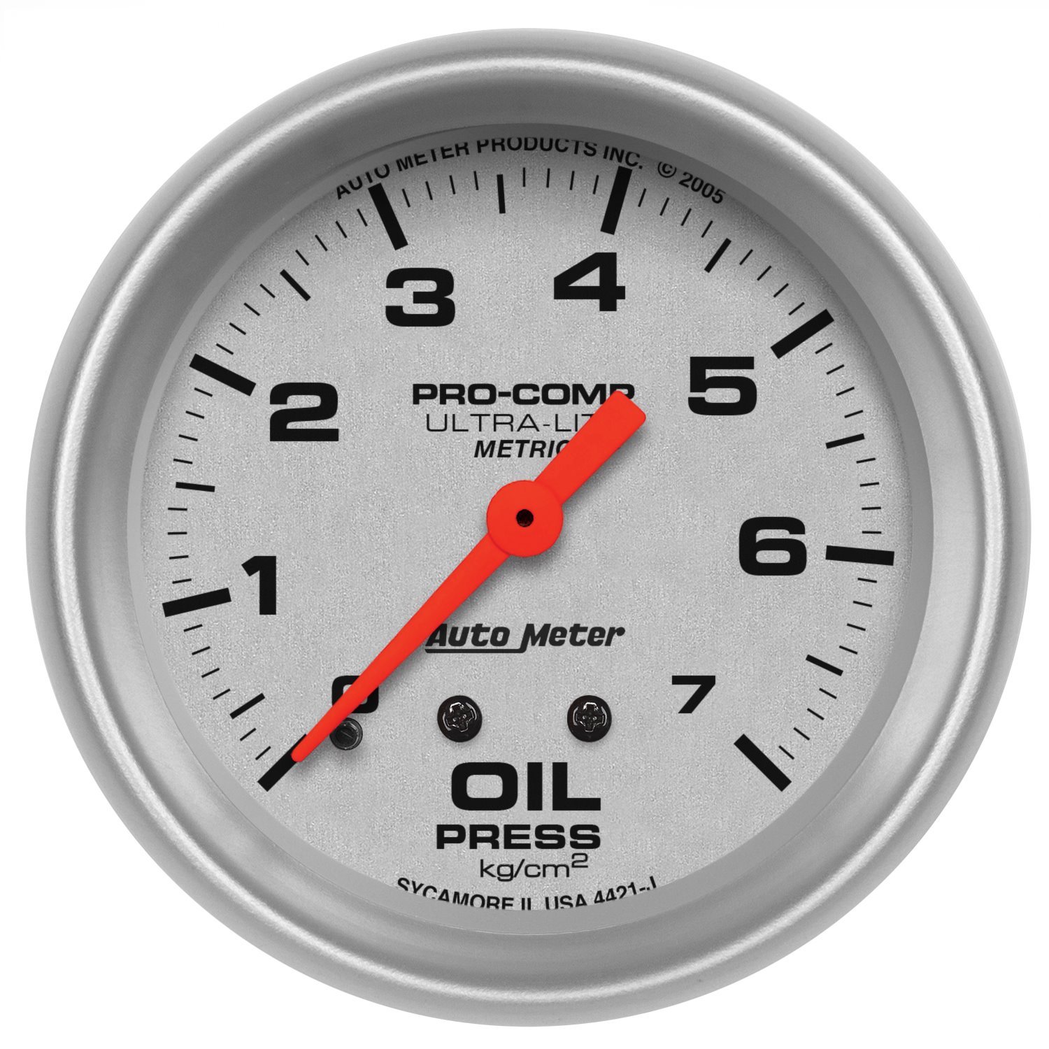 Ultra-Lite Oil Pressure Gauge 2-5/8" mechanical