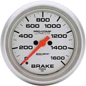 Ultra-Lite Brake Pressure Gauge 2-5/8" electrical